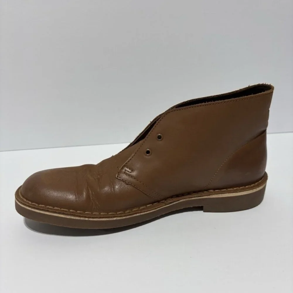 Clark’s Men’s Bushacre 2 Tan Leather Boots, Size 8.5 M